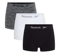 Reebok 3 Pack Mens Seamless Boxers Dale Noir/Blanc/Gris Grand Male