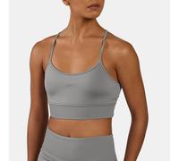Reebok - Brassière de sport à bretelles Lux Peached, Grey 3, Taille: XS