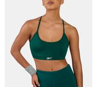 Reebok - Brassière de sport à bretelles pour femme Kendal Core, Metal Green, Taille: M