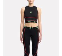 Reebok - Brassière de sport courte Sport Street, Black, Taille: M