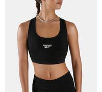 Reebok - Brassière de sport en coton ID, Black, Taille: M