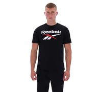 Reebok Bruno Big Logo Crew Neck SS T-Shirt pour Homme, Noir, M
