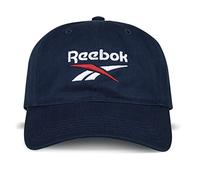 Reebok Casual Relaxed Logo Cap with Adjustable Strap for Men and Women (One Size Fits Most) Casquette de Baseball, Bleu Marine, Taille Unique Mixte Adulte