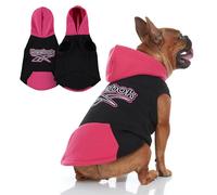 Reebok Chandail à capuche en polaire de qualité supérieure avec trou pour laisse, parfait pour les chiens de petite, moyenne et grande taille, chandail d'hiver chaud et confortable, tenue de Noël