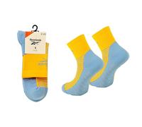 Reebok Chaussette Technique Fitness Unisexe - Respirante, Haute Performance, Pour Séances de Sport Gym Training, Lavable, Lot De 1 Paire, Taille 43-45, Jaune/Bleu