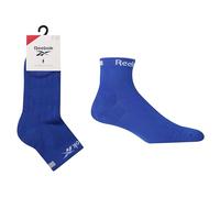 Reebok Chaussette Technique Running Cyclisme Unisexe - Respirante, Haute Performance, Pour Entraînements Intenses, Sport d’Endurance, Lavable, Lot De 1 Paire, Taille 40-42, Bleu