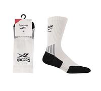 Reebok Chaussette Technique Tennis Unisexe - Respirante, Haute Performance, Pour Matchs et Entraînements Intensifs, Lavable, Lot De 1 Paire, Taille 43-45, Blanc