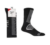 Reebok Chaussette Technique Unisexes - Haute Performance, Compression Running, Respirante, Pour Course, Gym, Entraînement Intensif, Lavable, Lot de 1 Paire, Taille 37/39, Noir