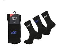 Reebok Chaussettes Hautes Unisexes - Confortables Respirantes, Pour Sport Fitness Yoga Marche ou Quotidien, Lavables en Machine, Lot de 3 Paires, Taille 37/39, Sky