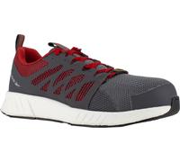 REEBOK Chaussure basse Fusion Flexweave Work S1P, gris-rouge-blanc, taille 47, taille:41, largeur:nv