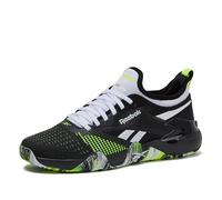 Reebok Chaussures de Pickleball Nano Court Sport pour Homme, Chaussures Blanc/Noir/Vert Citron numérique, 9