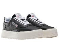 Reebok Chaussures de Tennis Club C Megacourt Unisexes, Craie Noire et Blanche, 43 EU