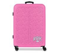 Reebok Chicago Medium Rose Valise 46x65x25 cm Rigide ABS Serrure à Combinaison Intégrée 56L 4kg 4 Doubles Roues par Joumma Bags