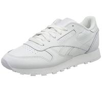 Reebok Cl LTHR Femme Baskets Basses, White Lilac Frost None, 41 EU