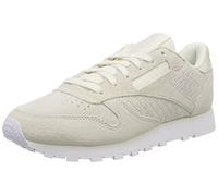 Reebok Femme Classic Leather Woven EMB Baskets, Blanc Chalk White, 37.5 EU