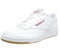 Reebok Club C 85, Chaussures de Gymnastique Mixte, Blanc (FTWR White/Classic Burgundy Lee 3), 34.5 EU