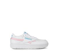 Reebok Club C Double Revenge Baskets Femme, Ftwr Blanc Rose Glow Radiant Aqua, 38 EU