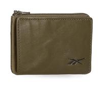 Reebok Club Porte-Monnaie avec Porte-Cartes Vert 11x7x1,5 cm Cuir, Vert, Talla única, Porte-Monnaie avec Porte-Cartes