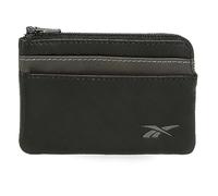 Reebok Club Porte-Monnaie Noir 11 x 7 x 1,5 cm Cuir, Noir, Talla única, Porte-Monnaie