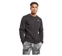 Reebok Col Rond avec Logo sur la Poitrine Gauche Maillot de survêtement, Noir, M Homme