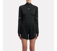 Reebok - Col roulé à manches longues Lux Speed Interlock, Black, Taille: M