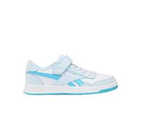 Reebok Court Advance Elastic Lace & Top Strap Baskets - Blanc/Bleu Verre/Bleu numérique - Taille 29 EU, White Glassblue Digitalblue, 29 EU