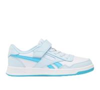 Reebok Court Advance Elastic Lace & Top Strap Baskets - Blanc/Bleu Verre/Bleu numérique - Taille 34 EU, White Glassblue Digitalblue, 34 EU