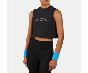 Reebok - Débardeur graphique court Lux, Black, Taille: L
