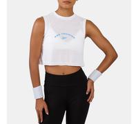 Reebok Lux Cropped Graphic Sleeveless T-shirt Blanc S Femme