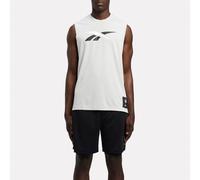 Reebok - Débardeur homme logo ID Basketball, Light Grey Marl, Taille: M