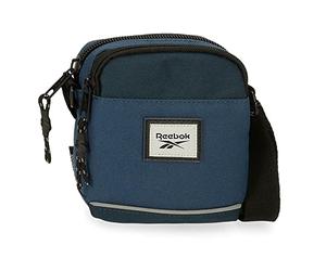 Reebok Dexter Sac à Bandoulière Deux Compartiments Bleu 12x16x3,5 cms Polyester