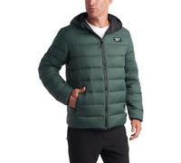 Reebok Doudoune légère matelassée pour homme avec bouclier glacier grande taille - Manteaux d'hiver isolés pour homme, vert olive, 4X-Large