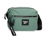 Reebok Elsie Sac à Bandoulière Deux Compartiments Vert 25x16x6,5 cms Polyester