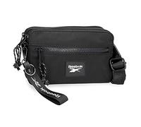 Reebok Elsie Sac à bandoulière plat Noir 19x13x3 cms Polyester