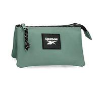 Reebok Elsie Trousse De Toilette Trois Compartiments Vert 17,5x9,5x2 cms Polyester