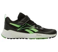 Reebok ENERGEN Run Elastic Lace & Top Strap Sneaker, Black/SOLARLIME/FTWRWHITE, 33 EU