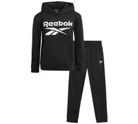 Reebok Ensemble de survêtement athlétique 2 pièces pour garçon avec sweat à capuche en polaire et pantalon de survêtement actif pour garçons, Encre noire, 10