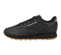 Reebok Femme Classic Leather Baskets, Core Black/Pure Grey 5 Rubber Gum-03, 38.5 EU
