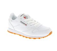 Reebok Femme Classic Leather Sneaker, White/White/PEAGLO, 39 EU
