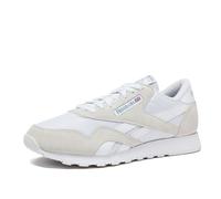 Reebok Femme Classic Nylon Sneakers, Casual Tennis Shoes Women Basket, Blanc, 38 EU