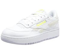 Reebok Femme Club C Double Baskets, FTWR White/Lucid Lilac/Solar Acid Yellow, 38 EU
