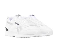 Reebok Femme Glide Ripple Clip Sneaker, White/White/Silver Metallic, 35 EU