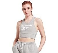 Reebok Femme Identity Soutien-Gorge De Sport, Medium Grey Heather/White, M EU