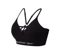 Reebok Femme Reebok Brassière de Sport Extensible Sans Coutures pour Femme avec Dos Nageur Noir Soutien gorge, Noir, XS EU