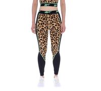 Reebok Femme Sports Leggings, Imprimé Animal AOP/Noir, L EU