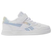 Reebok Fille Court Advance Elastic & Top Strap, Ftwrwhite Y2kblue Bleachedyellow, 29 EU