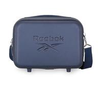 Reebok Franklin Trousse de Toilette Adaptable, fabriquée en ABS, 29 cm x 21 cm x 15 cm, poignées de Fermeture éclair avec Trous pour Cadenas, Bleu, Trousse de Toilette