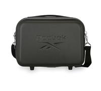 Reebok Franklin Trousse de Toilette Adaptable, fabriquée en ABS, 29 cm x 21 cm x 15 cm, poignées de Fermeture éclair avec Trous pour Cadenas, Noir, Trousse de Toilette