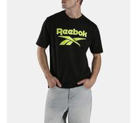 Reebok High Density Logo Short Sleeve T-shirt Noir S Homme