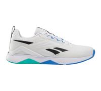 Reebok Homme NANOFLEX TR 2 Sneaker, Footwear White/Black/Unleashed Green, 47 EU